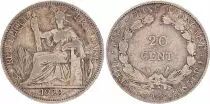 Indochina Francesa 20 Cents Liberty seated - A-PARIS - 1923