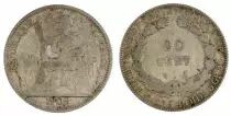 Indochina Francesa 20 Cents Liberty Seated - Indo-China 1908 A Paris