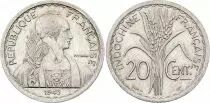 Indochina Francesa 20 Cents Marian - Turin - 1945 - Castelsarrasin