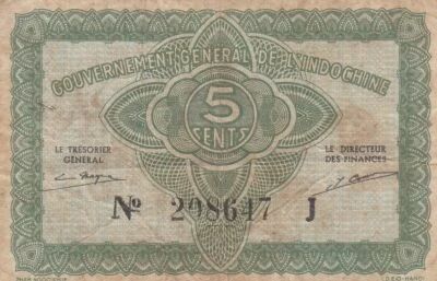 Indochina Francesa 5 Cents - ND (1942) - P.88