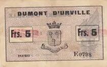 Indochina Francesa 5 Francs - Dumont D\'Urville - 1936 - E0798 - Kol.210