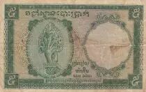 Indochina Francesa 5 Piastres - Banana Tree - Naga Head - 1953 - Series A.8