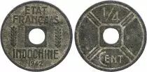 Indochina Franz�sin 1/4 Cent Etat Fran�ais 1942-1943 - F