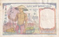 Indochina Franz&ouml;sin 1 Piastre - Bank of Indochina - ND (1932-1949) - Series O.9557