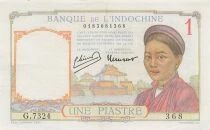 Indochina Franz&ouml;sin 1 Piastre - ND (1949) - P.54d