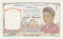Indochina Franz&ouml;sin 1 Piastre - ND (1949) - P.54e