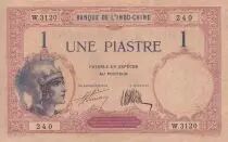 Indochina Franz&ouml;sin 1 Piastre - Walhain - ND (1927-1931) - Serial W.3120 - P.48b