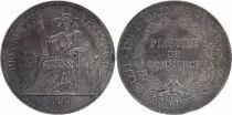 Indochina Franz&ouml;sin 1 Piastre Liberty seated - 1922 h Heaton - Silver - KM.5a - VF