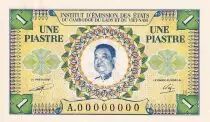 Indochina Franz&ouml;sin 1 Piastre Sisavong Vong - Specimen - ND (1952)
