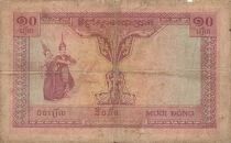 Indochina Franz&ouml;sin 10 Piastres - ND (1953) - Cambodia - P.96b