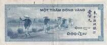 Indochina Franz&ouml;sin 100 Piastres - Blue - ND (1945) - P.78