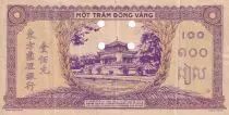 Indochina Franz&ouml;sin 100 Piastres annuled - Violet - 1942 - Letter D - VF - P.67
