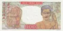 Indochina Franz&ouml;sin 100 Piastres Mercury ND 1947, Specimen - a.UNC P.82