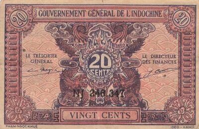 Indochina Franz�sin 20 Cents - ND (1942) - P.90