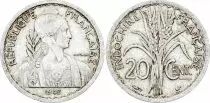 Indochina Franz&ouml;sin 20 Cents Marian - Turin - 1945 - Castelsarrasin