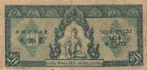 Indochina Franz&ouml;sin 20 Piastres - ND (1942-1945) - Blue - P.65