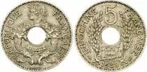 Indochina Franz&ouml;sin 5 Cent - French Republic - Patey - 1938