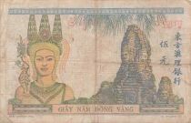 Indochina Franz&ouml;sin 5 Piastres - ND (1949) - P.55d