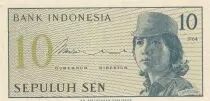 Indonesia 10 Sen - Woman soldier - 1964 - Serial CTV