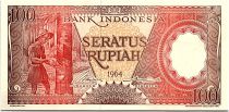Indonesia 100 Rupiah - 1964 - UNC - Serial YPW - P.97