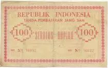 Indonesia 100 Rupiah Pink