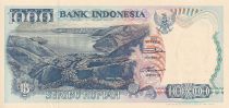 Indonesia 1000 Rupiah - Lompat Batu Pulau Nias - Danau Toba - 1992 -  Serial EAZ - UNC - P.129a