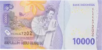 Indonesia 10000 Rupiah Frans Kaisiepo - 2024