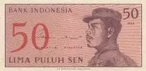 Indonesia 50 Sen Soldier - Remplacement note Serial XSE - 1964