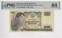 Indonesia 500 Rupiah - General Surdirman - 1968 - PMG 64