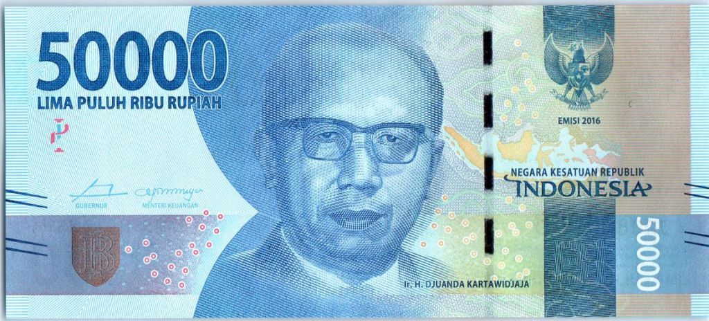 Banknote Indonesia 50000 Rupiah Ir H D Kartawidjaja 