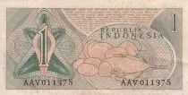 Indon&eacute;sie 1 Rupiah - Agriculture - 1960 - S&eacute;rie AAV - P.76