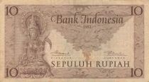 Indon&eacute;sie 10 Rupiah - 1952 - Remplacement - P.43a