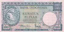 Indonésie 100 Rupiah Ecureuil - Palais Présidentiel - 1957