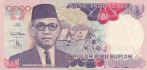 Indonésie 10000 Rupiah - Sri Sultan Hamengku Buwono IX - 1192 (1994) - Série FTM - P.131c