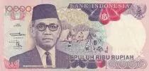 Indon&eacute;sie 10000 Rupiah - Sri Sultan Hamengku Buwono IX - 1192 (1994) - S&eacute;rie FTM - P.131c