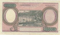 Indonésie 10000 Rupiah - Travailleurs - Rivière - 1964 - Série QNL