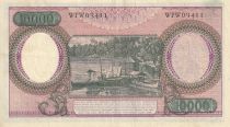 Indonésie 10000 Rupiah - Travailleurs - Rivière - 1964 - Série WPW - P.100a