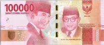 Indon&eacute;sie 100000 Rupiah Dr. Ir. Soekarno - Dr. Mohammad Hatta 2016 (2017)