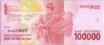 Indon&eacute;sie 100000 Rupiah Dr. Ir. Soekarno - Dr. Mohammad Hatta 2016 (2017)