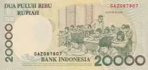 Indon&eacute;sie 20000 Rupiah - Ki Hadjar Dewantara - Ecole - 1998 -  S&eacute;rie GAZ - NEUF - P.138a