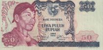 Indonésie 50 Rupiah - Général Surdirman - 1968 - Série WAB - NEUF - P.107