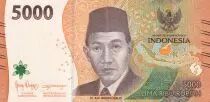 Indonésie 5000 Rupiah - Dr. K.H. Idham Chalid - Gunung Bromo - 2022 - P.NEW