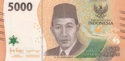Indon�sie 5000 Rupiah - Dr. K.H. Idham Chalid - Gunung Bromo - 2023 - S�rie VCM
