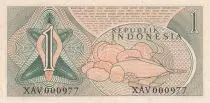 Indonesien 1 Rupiah - Agriculture - 1960 - Serial XAV - P.76