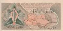 Indonesien 1 Rupiah - Agriculture - 1961 - Serial GTH - P.78