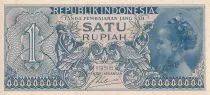 Indonesien 1 Rupiah - Girl - Coat of Arms - 1956 - P.UNC - P.74