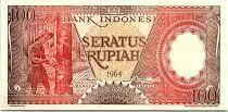 Indonesien 100 Rupiah - 1964 - UNC - Serial YPW - P.97