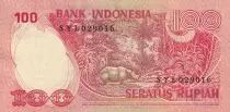 Indonesien 100 Rupiah - Rhinoceros - 1977 - Serial SYL - UNC - P.116