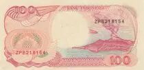 Indonesien 100 Rupiah - Sailboat Pinisi - Volcano - 1992 (2000) - Serial ZPB