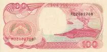 Indonesien 100 Rupiah - Sailboat Pinisi - Volcano Anak Krakatau - Serial ROZ - 1992 - UNC - P.127a